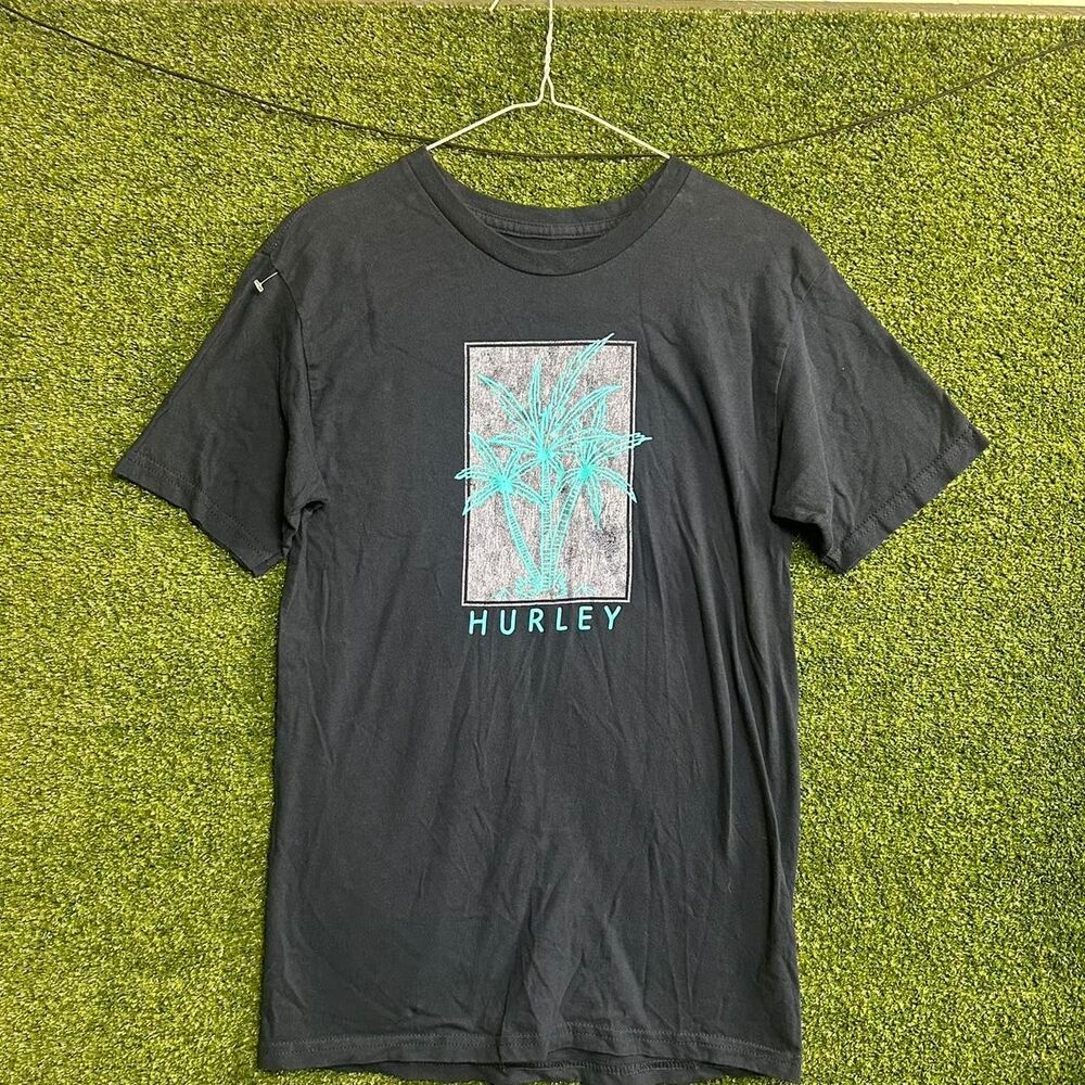 Hurley Men's Black and Grey T-shirt